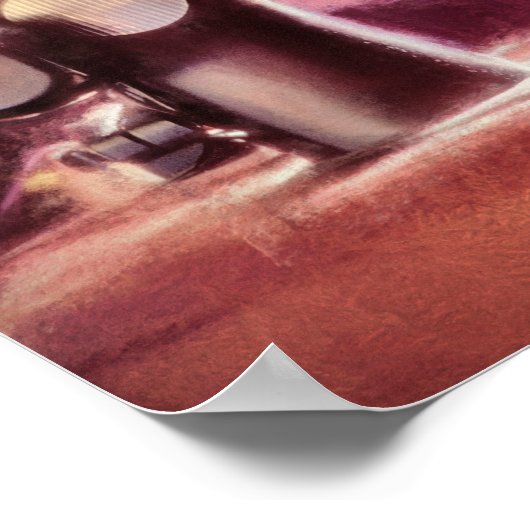 Seniersnaaimachine — Poster papier (matte) (Hoek)