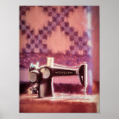 Seniersnaaimachine — Poster papier (matte) (Voorkant)