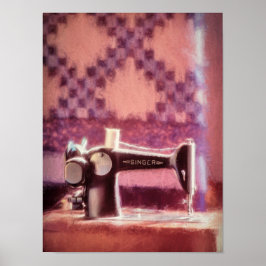 Seniersnaaimachine — Poster papier (matte)