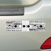 Senior 2010 - bumpersticker (Op auto)
