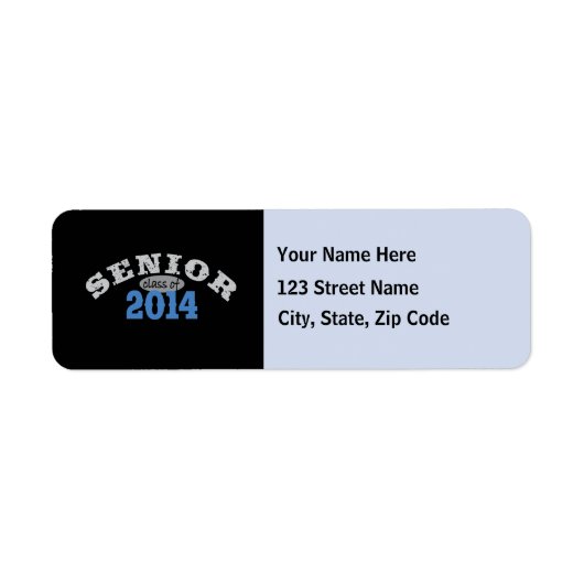 Senior 2014 Blauw Etiket (Voorkant)