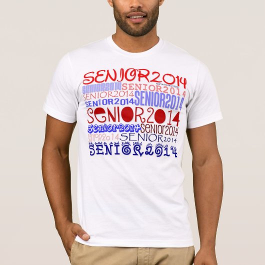 Senior 2014 - Red-Blue - T-Shirt (Voorkant)