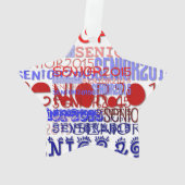 Senior 2015 Star - Mirror-versiering opnieuw bekij Ornament (achterkant)