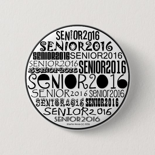 Senior 2016 Button Pin (Voorkant)