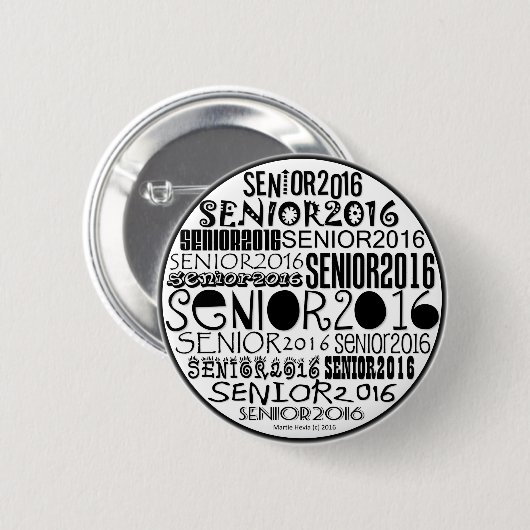 Senior 2016 Button Pin (Voorkant /achterkant)