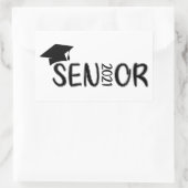 Senior 2021 Afstuderen, Klasse van 2021, Senior 20 Rechthoekige Sticker (Tas)