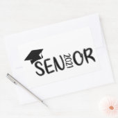 Senior 2021 Afstuderen, Klasse van 2021, Senior 20 Rechthoekige Sticker (Envelop)