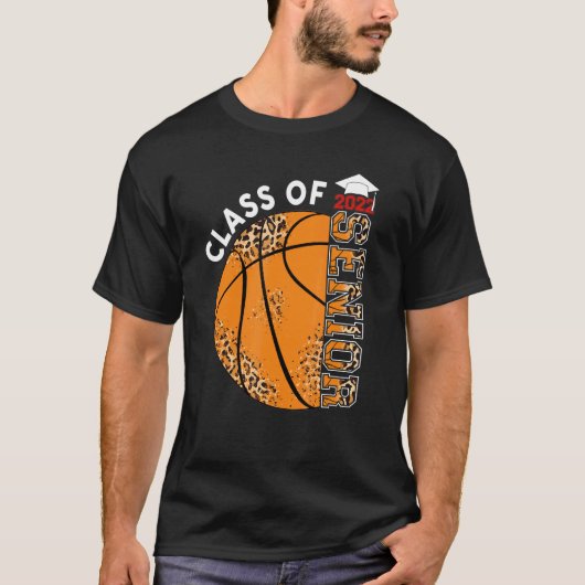Senior 2022 Basketball Player Afstuderen klasse 20 T-shirt (Voorkant)
