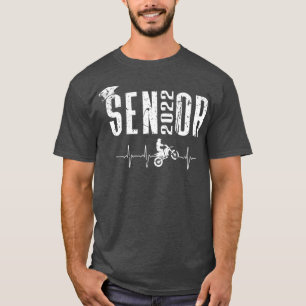 Senior 2022 Motorcross Hartslag Dirt Bike Rider T-shirt