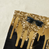 SENIOR 2023 BLACK & GOLD GLITTER DRIP CUSTOM STRANDLAKEN (In situ)