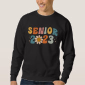 Senior 2023 Groovy Retro Happy Last Day Of School  Trui (Voorkant)
