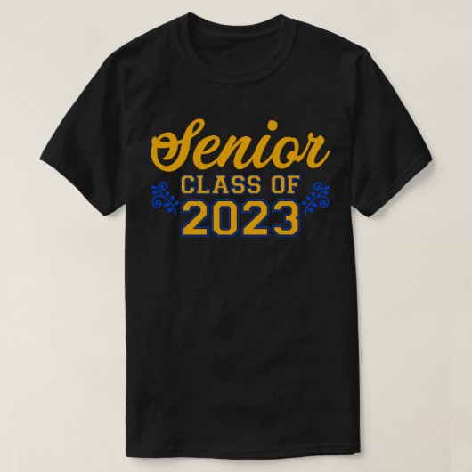 Senior 2023 Klasse van 2023 Afstuderen 2 T-shirt (Design voorkant)