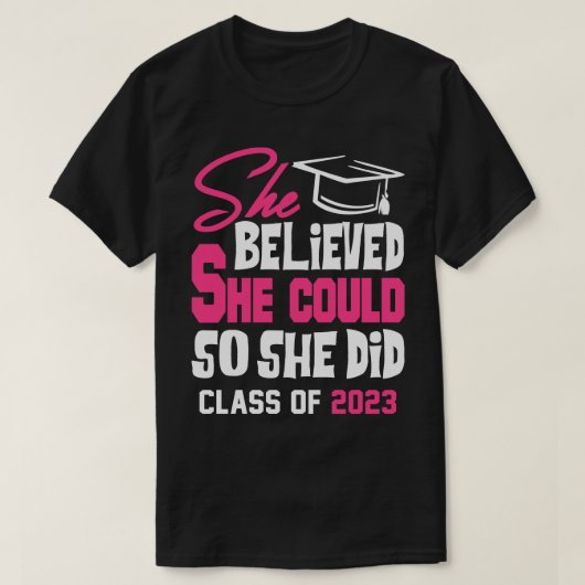 Senior 2023 Klasse van 2023 Afstuderen 7 T-shirt (Design voorkant)