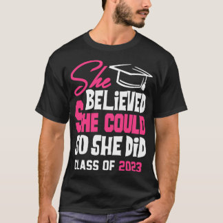 Senior 2023 Klasse van 2023 Afstuderen 7 T-shirt