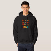 Senior 2023 My Last First Day with Groovy style Sm Hoodie (Voorkant volledig)