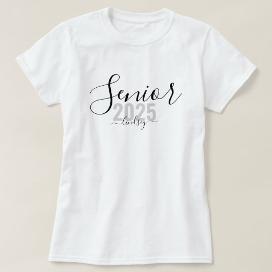 Senior 2023 Personalized Name Graduation T-shirt (Design voorkant)