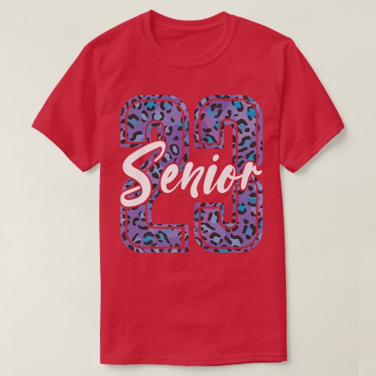 senior 2023 shirt leopard 23 for men women senior  (Design voorkant)