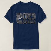  Senior 2023 Silver Tekst T-shirt (Design voorkant)