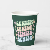 SENIOR 2023 T-Shirt Papieren Bekers (Voorkant)