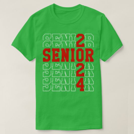 Senior 2024 1 t-shirt (Design voorkant)