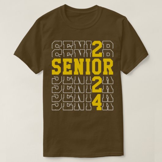 Senior 2024 4 t-shirt (Design voorkant)