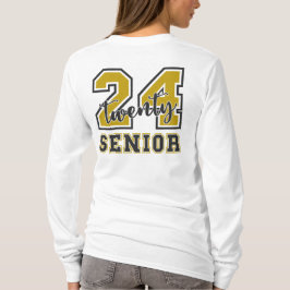 Senior 2024, Afstudeercadeau achter- en voorzijde T-shirt