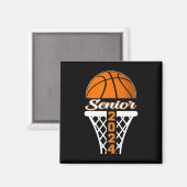 Senior 2024 Afstuderen Klasse 2024 Basketbal Afstu Magneet (Voorkant / Achterkant)