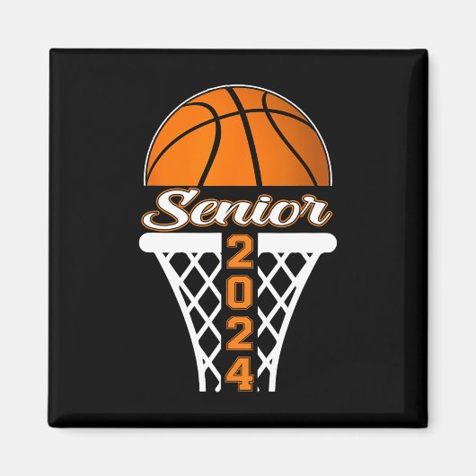 Senior 2024 Afstuderen Klasse 2024 Basketbal Afstu Magneet (Voorkant)