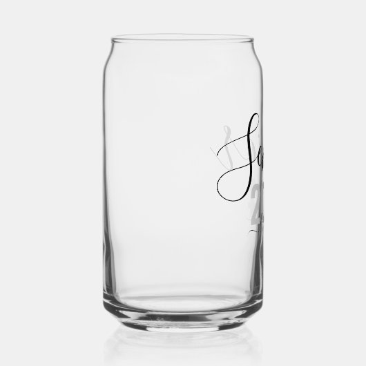 Senior 2024 gepersonaliseerde naam Afstuderen Blikvorm Glas (Rechts)