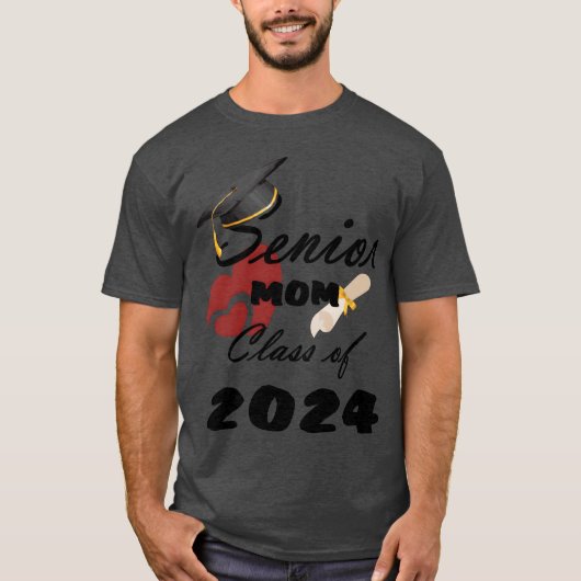 Senior 2024 jongen t-shirt (Voorkant)