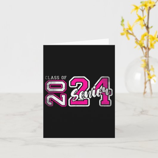 Senior 2024 Klasse of 2024 Seniors Afstuderen 2024 Kaart (Gele Bloem)