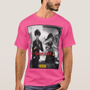 Senior 2024 Nefast Anime Esthetisch meisje T-shirt