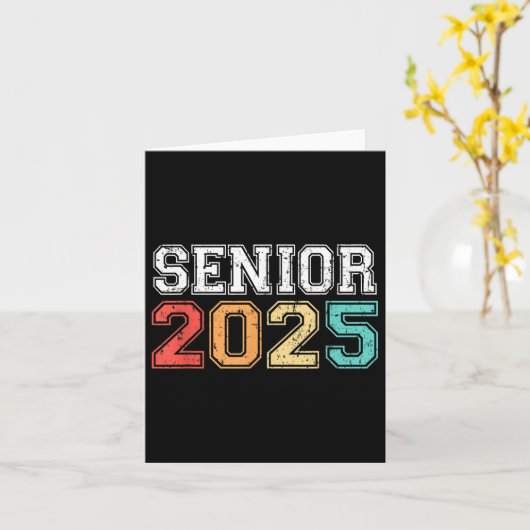 Senior 2025 Afstuderen CL van 2025 Senioren Afstud Kaart (Gele Bloem)