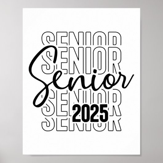 Senior 2025 Afstuderen College University Afstuder Poster (Voorkant)