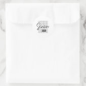 Senior 2025 Afstuderen College University Afstuder Ronde Sticker (Tas)