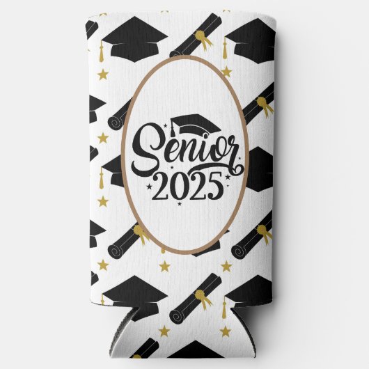 Senior 2025 Afstuderen Seltzer Blikjeskoeler (Voorkant)