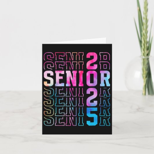 Senior 2025 Afstuderen T-shirt Kaart (Voorkant)