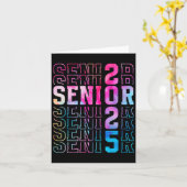 Senior 2025 Afstuderen T-shirt Kaart (Gele Bloem)