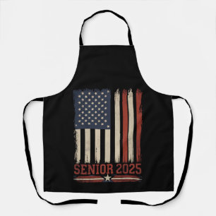 Senior 2025 Amerikaanse Vlag USA Afstudeerklas Van Schort