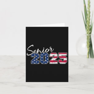 Senior 2025 Amerikaanse vlag USA Afstuderen CL van Kaart