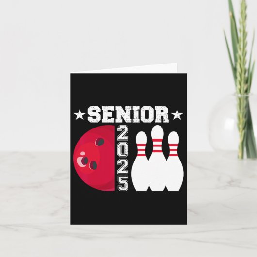 Senior 2025 Bowling Player CL van 2025 Afstuderen  Kaart (Voorkant)