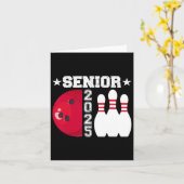 Senior 2025 Bowling Player CL van 2025 Afstuderen  Kaart (Gele Bloem)