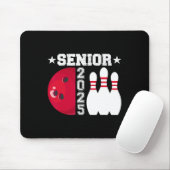Senior 2025 Bowling Player CL van 2025 Afstuderen Muismat (Met muis)