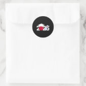 Senior 2025 Bowling Player CL van 2025 Afstuderen Ronde Sticker (Tas)