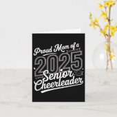 Senior 2025 Cheer Team Mom High School Afstuderen Kaart (Gele Bloem)