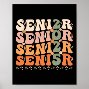 Senior 2025 CL van 2025 Afstuderen 2025 Groovy 1 Poster