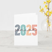 Senior 2025 CL van 2025 CK naar school Retro Gradu Kaart (Gele Bloem)