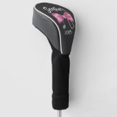Senior 2025 Coquette Klasse van 2025 Roze Bogen Golfheadcover (Schuin)