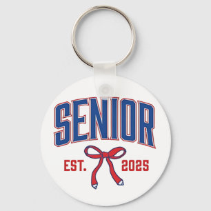 Senior 2025 Coquette Klasse van 2025 Roze Bogen Sleutelhanger