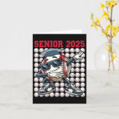 Senior 2025 Dabbing Honkbal CL van 2025 Afstuderen Kaart (Gele Bloem)